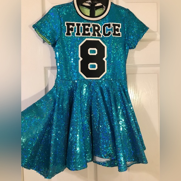 Blue Sequin Dress - Picture 3 of 5